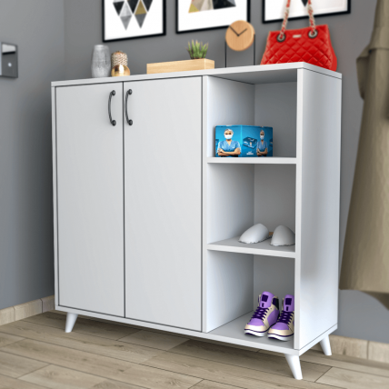 Modica Çok Amaçlı Dolap Beyaz-Beyaz Modica Çok Amaçlı Dolap Beyaz-Beyaz