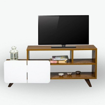 Monza 120 Cm Tv Ünitesi Ceviz-Beyaz