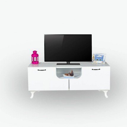Novara Düşer Kapaklı Tv Ünitesi - Beyaz Novara Düşer Kapaklı Tv Ünitesi - Beyaz