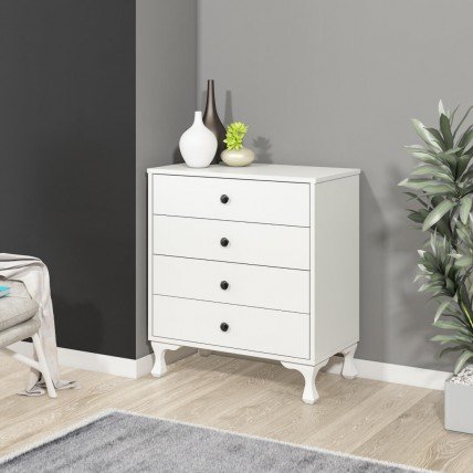 Torino Şifonyer Beyaz-Beyaz